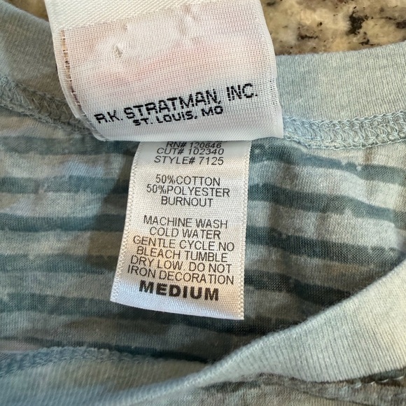 Harley-Davidson Striped Floral Short Sleeve Tee - Gray and Brown - Picture 3 of 5